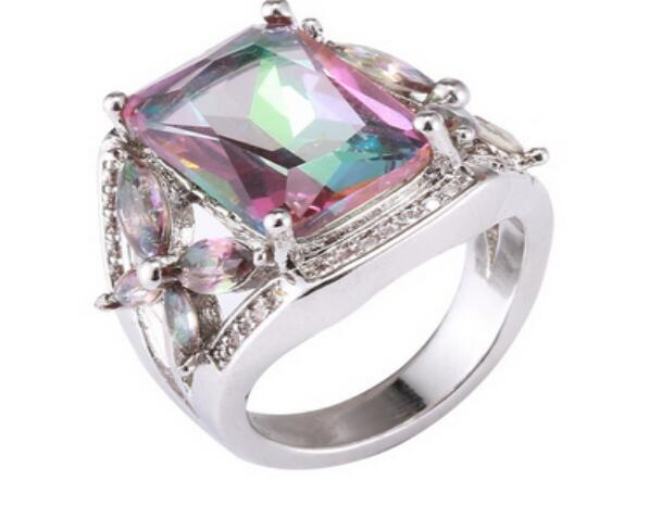 Jewelry, Creative And Fashionable High-End Colorful Zircon Horse Eye Diamond Ring no. 10