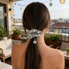 Elastico per Capelli da Donna ad Alta Elasticità Design a Tema Calcio Cordino per Capelli con Ciondolo Calcio 3D per Coda di Cavallo, Chignon, Accessori Sportivi