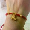 2026 Horse Year Lucky Red Rope Bracelet Chinese Style Zodiac Horse Braided Bracelet Women Fashion Jewelry