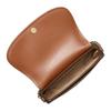 Michael Kors Mila Gold Lock Decoration Chain Shoulder Strap Artificial Leather Armpit Shoulder Bag Medium Size Women's Dark Brown