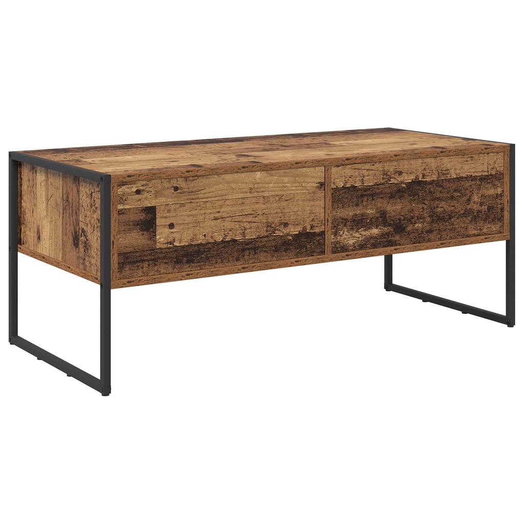 Coffee Table Reclaimed Wood Look 100 x 46 x 40 cm Wood Based Material