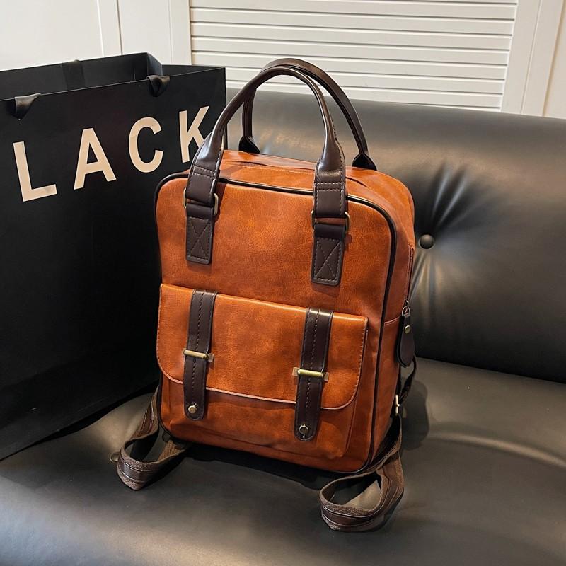 Japanese Fashion Solid Color Casual Backpack