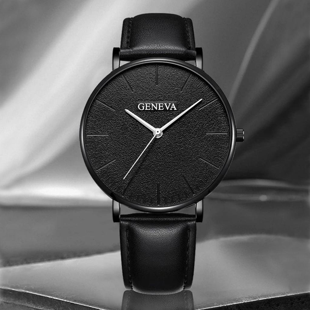 Fashion Ultra Thin Men's Business Watches Steel Mesh Belt Quartz Wrist Watch for Man Clock Reloj Hombre