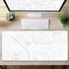 XXL HD sci-fi style Computer Mouse Pad Rug Gaming PC Accessories Large MausePad office protective pads Desk mat Keyboard carpet