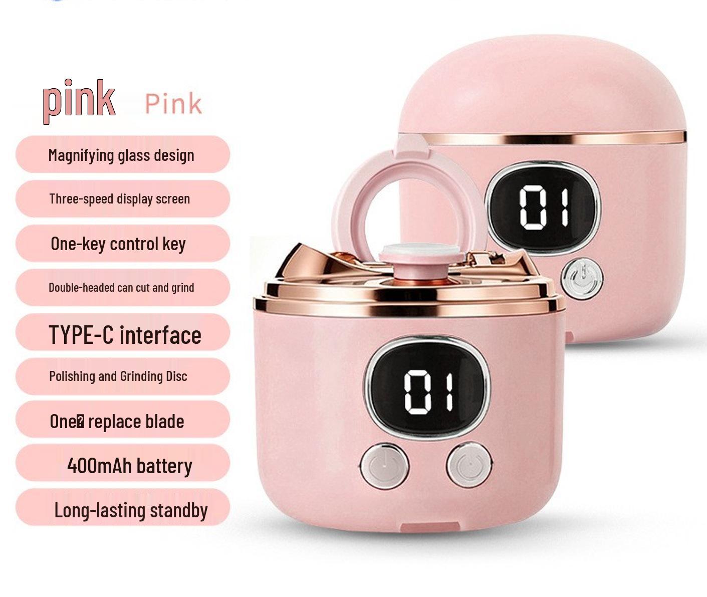 Rechargeable 2-in-1 Electric Nail Clipper & File for Babies and Kids