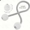 2 Fake Pearl Magnetic Curtain Straps, Curtain Strap Fixed Decorative Rope, Easy To Install Strap Design Suitable For Home And Office Curtain Fixing