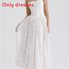 French Style Floral Sleeveless Dress With Polyester Fabric For Elegant Women