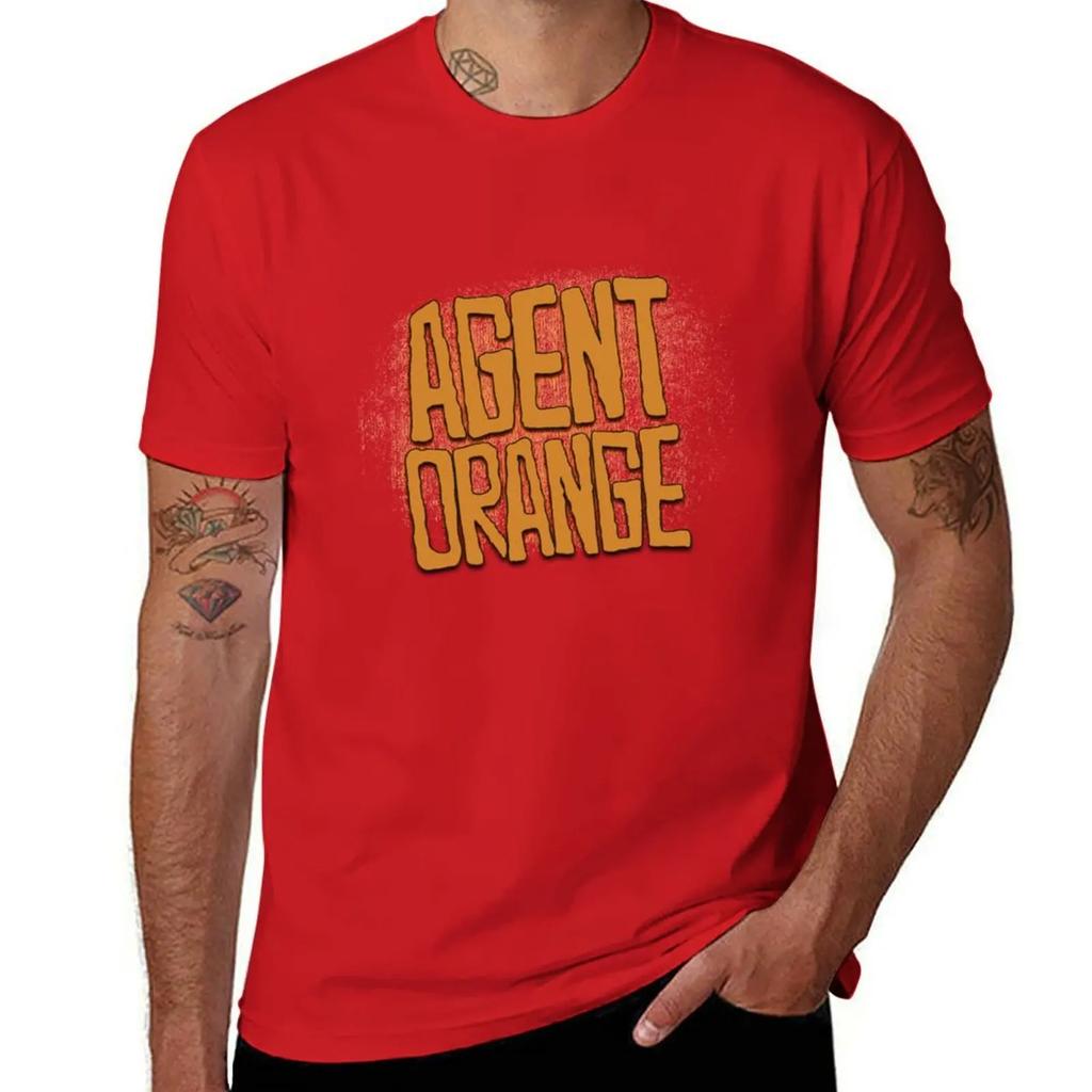Agent Orange TShirt anime Aesthetic clothing men graphic t shirts 2025 new model