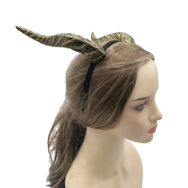 Fashion Devil Horns Headband,Devil Costume for Women Girls,Halloween Fancy Dress Cosplay Hairband