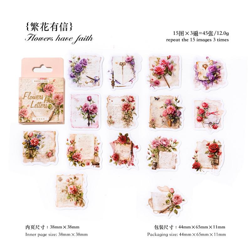 Decorative Journal Stickers Pack for Scrapbooking, Planner and Diary Crafts