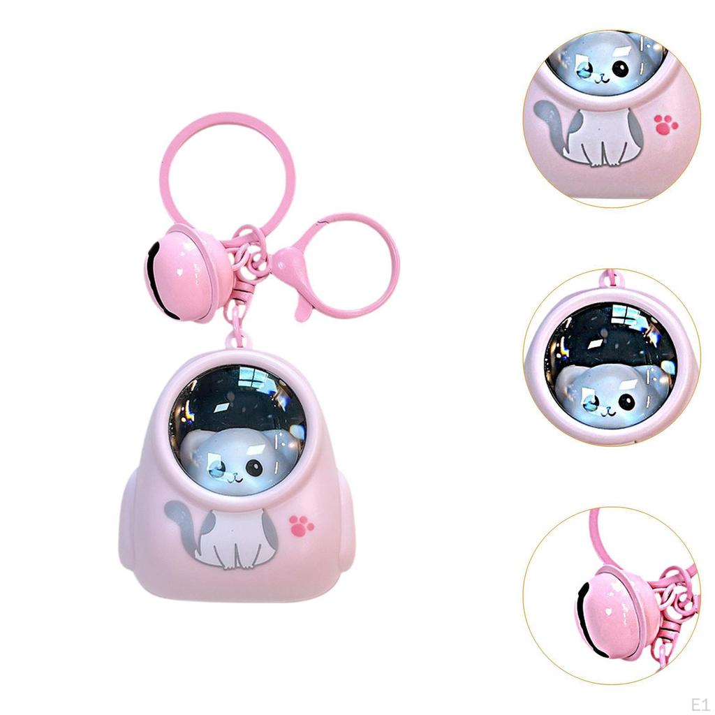 Keychain Keyring Atmosphere Key Rings Astronaut Kitten Decor Cute Claw Machine Couple Gift