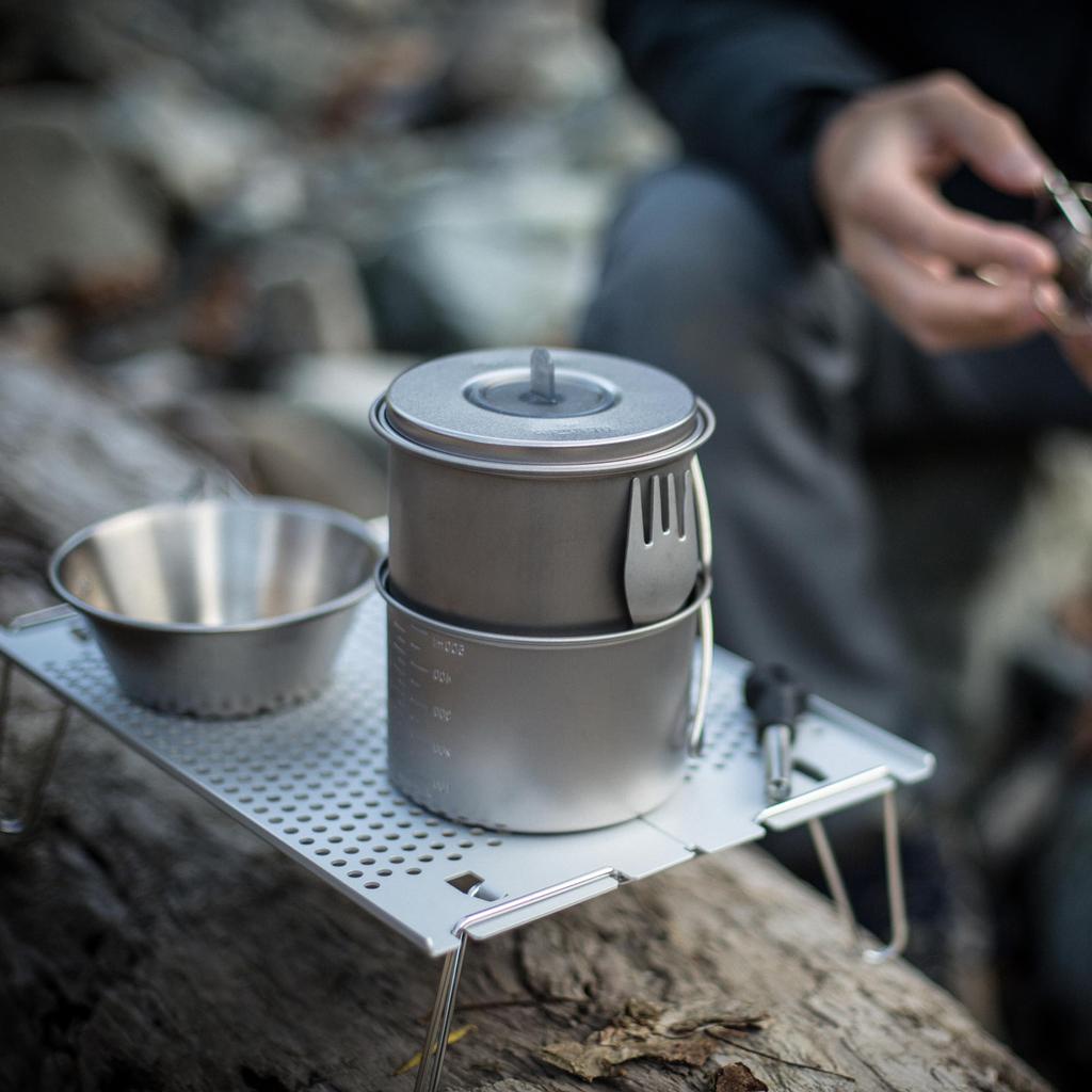 Snow Peak Solo Cooker Extreme Set, Titanium, SCS-004TR