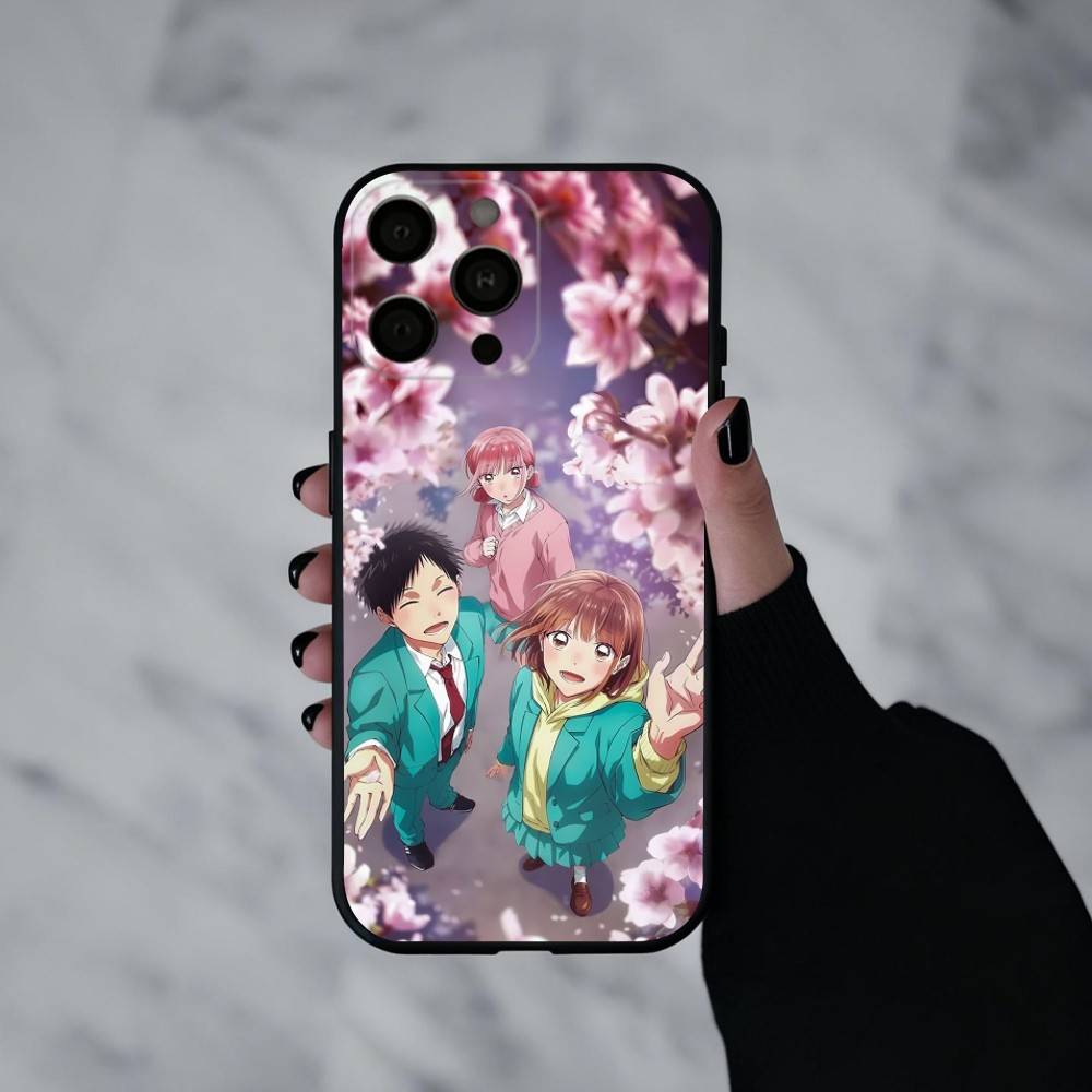 Youth Manga B-Blue Box Phone Case For iPhone 17pro,16,15,14,13,12,11 Plus,Pro Max,XS,Soft Silicone Black Cover