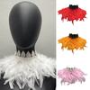 Colorful Real Feather Shawl Great for Halloween Cosplay Evening Party for Ladies Photography Capelet Adjustable Size