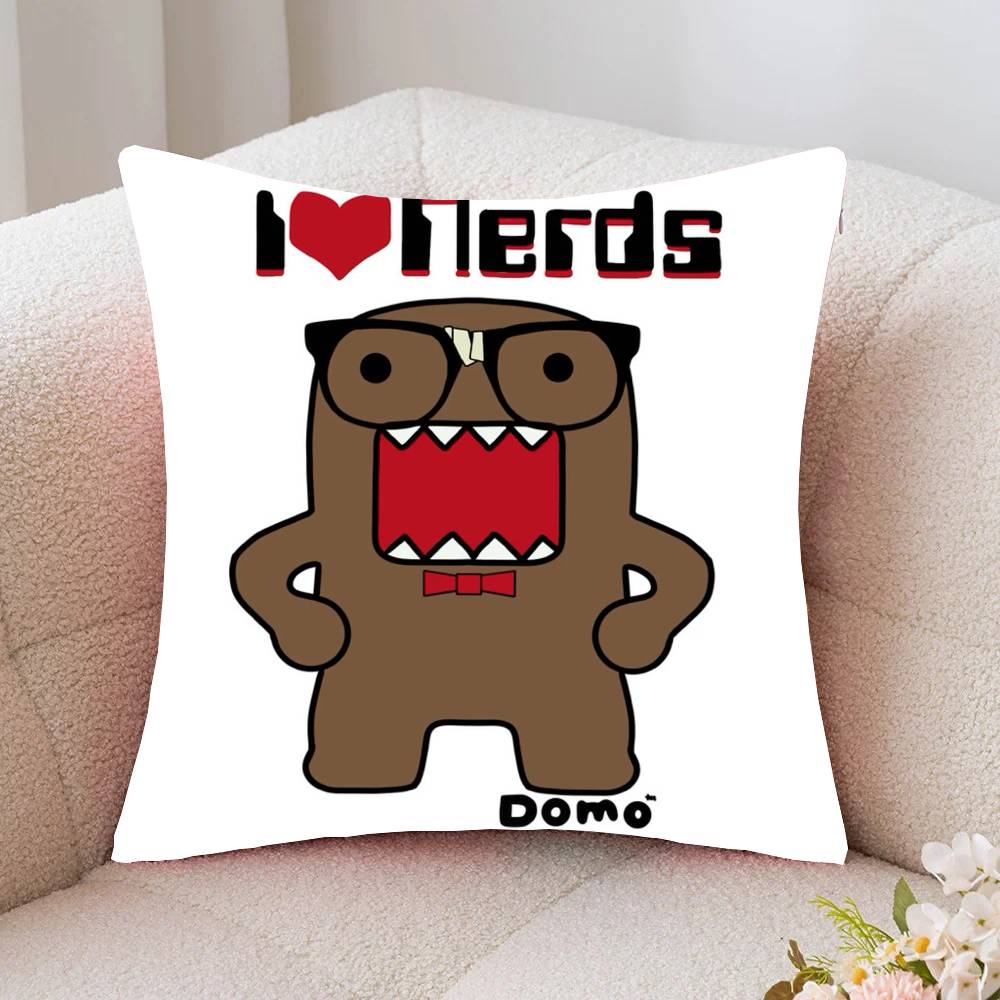 Classic Cartoon D-Domo Kun Pillow Case Fashion Square Pillowcase Bedroom Sofa Room Ins Decoration Leisure