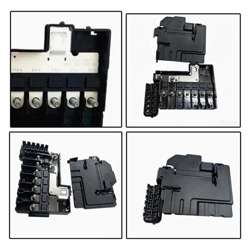 Fuses Box Assembly with Cover for Selected Models, 6R0937550A 180915429 Black Housing with Open Slots, Terminal Posts