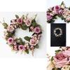 Elegant Peony Rose Flower Wreath For Stylish Wedding And Home Door Decor