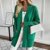 Pull décontracté ample à col en V pour femme Automne Hiver Tenue d'intérieur Pull en maille