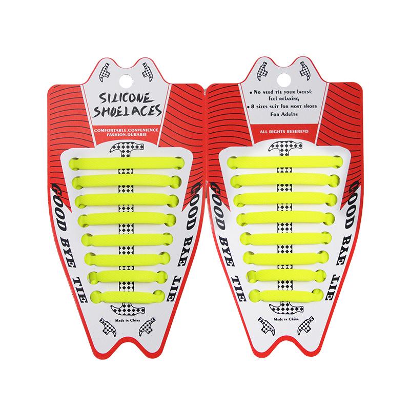 Lacets de chaussures créatifs en silicone élastique avec marteau