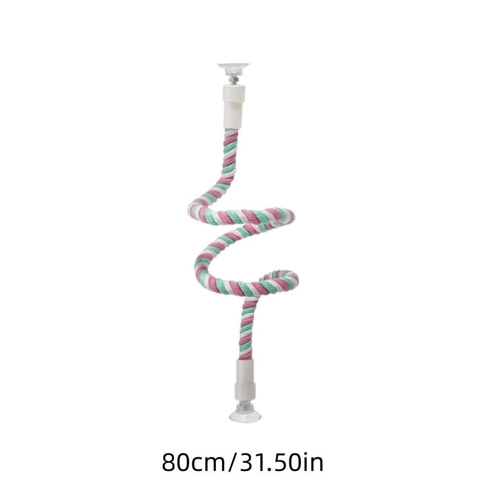 Comfortable Grip DIY Bendable Perch for Birds Cotton Rope Parrot Standing Perch  Cage Enrichment