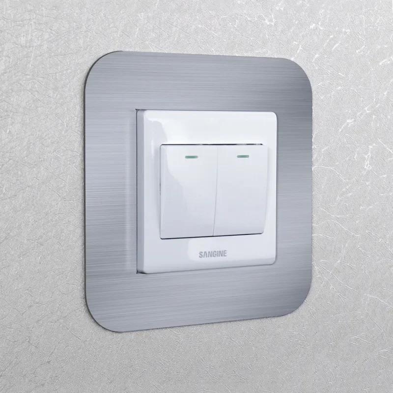 

Акриловая защитная накладка для выключателя, наклейка для выключателя, защита от грязи, пыленепроницаемая, наклейка на стену для розетки/выключателя, декор для дома, гостиной