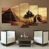 5Pcs Ancient Egypt Pyramid Modern Decor Canvas Wall Art Poster Home Decor No Framed 5 Panel Room Decor Abstract Pictures
