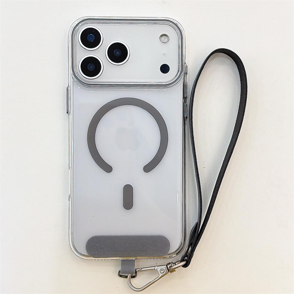 

Lanyard Clear Magnetic Phone Case For iPhone 17 16 15 14 13 12 Pro Max Air Shockproof Wireless Charging For Magsafe Back Cover iPhone 15