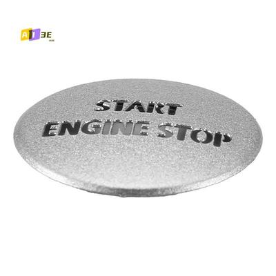 A03E-Engine Start Stop Push Button Switch Sticker Cover For LR4 Discovery 4 & Land Rover Range Rover Sport 2010-2013, Silver