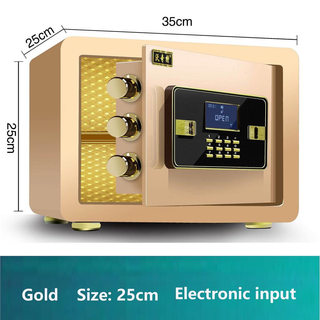 Domowy sejf bezpieczeństwa do przechowywania gotówki i kosztowności Sejf z kombinacją elektroniczną Kompaktowy sejf do użytku hotelowego lub domowego