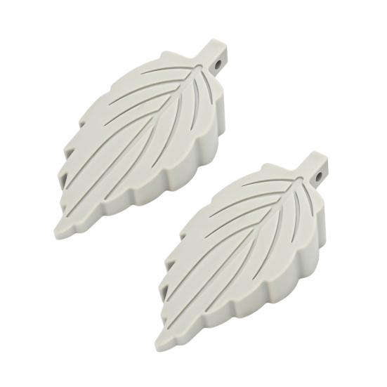 1/2 stk Blad Dørstopper Kile Veggbeskytter Sklisikker TPR Vindtett Uten Boring Kollisjonssikker Teppe Flis Betong Tregulv Dørstopper