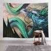 Lion King Volcano Tornado Tapestry Dragon Snake Dinosaur Wall Hanging Bedroom Room Aesthetic Decoration Home Decor