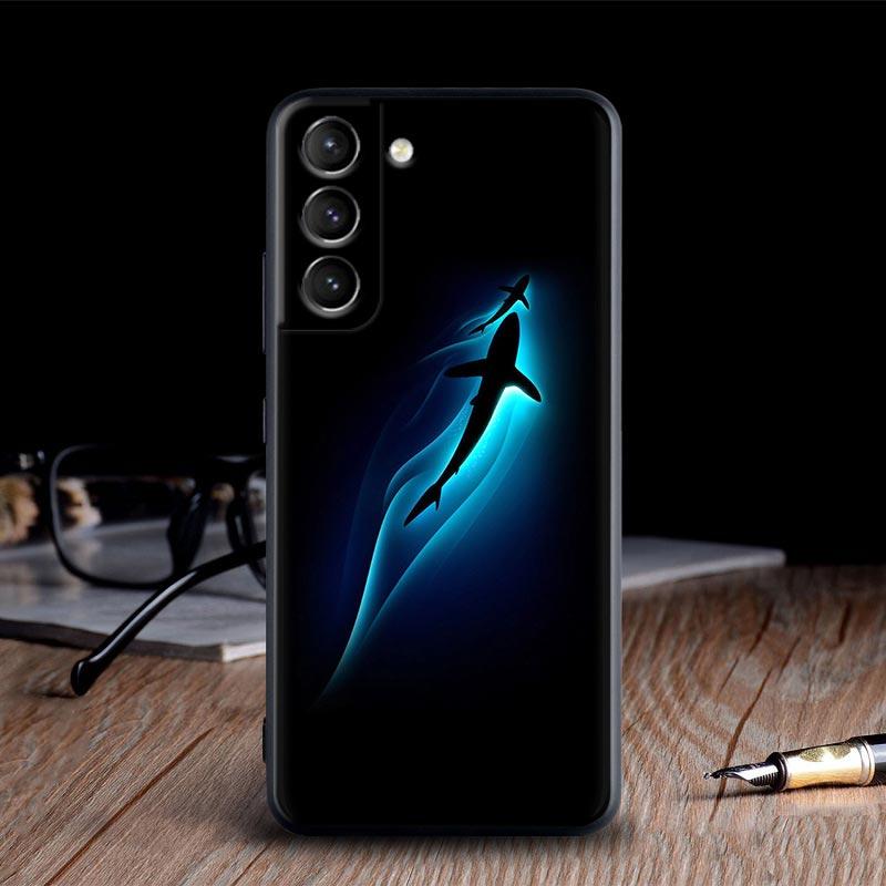 Ocean Whale Shark Swimming Case For Samsung Galaxy S24Ultra Funda S24 5G S22 S23 Ultra S20 S21 FE S10 Plus Soft Tpu Phone Cases