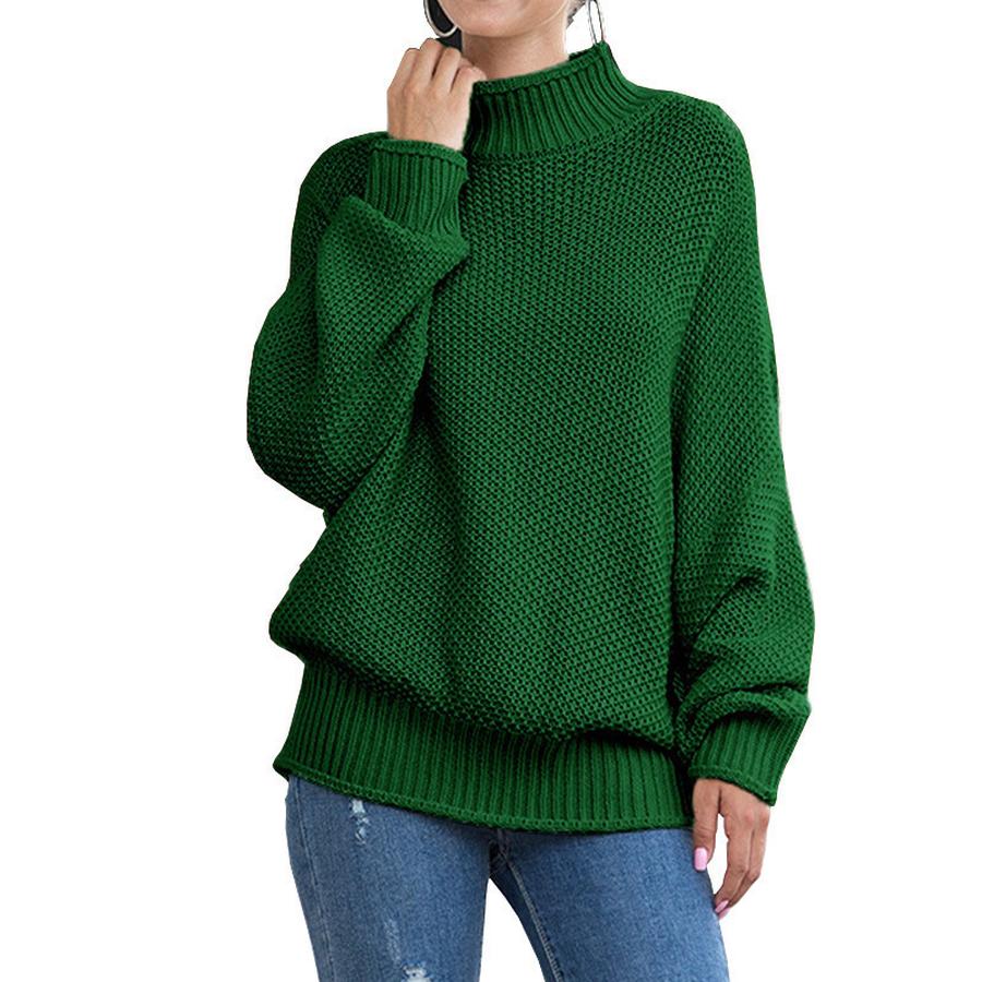 Pull tricoté pour femme, pull-over, tricot, femme, pull-over, confortable, hiver, automne, surdimensionné, décontracté