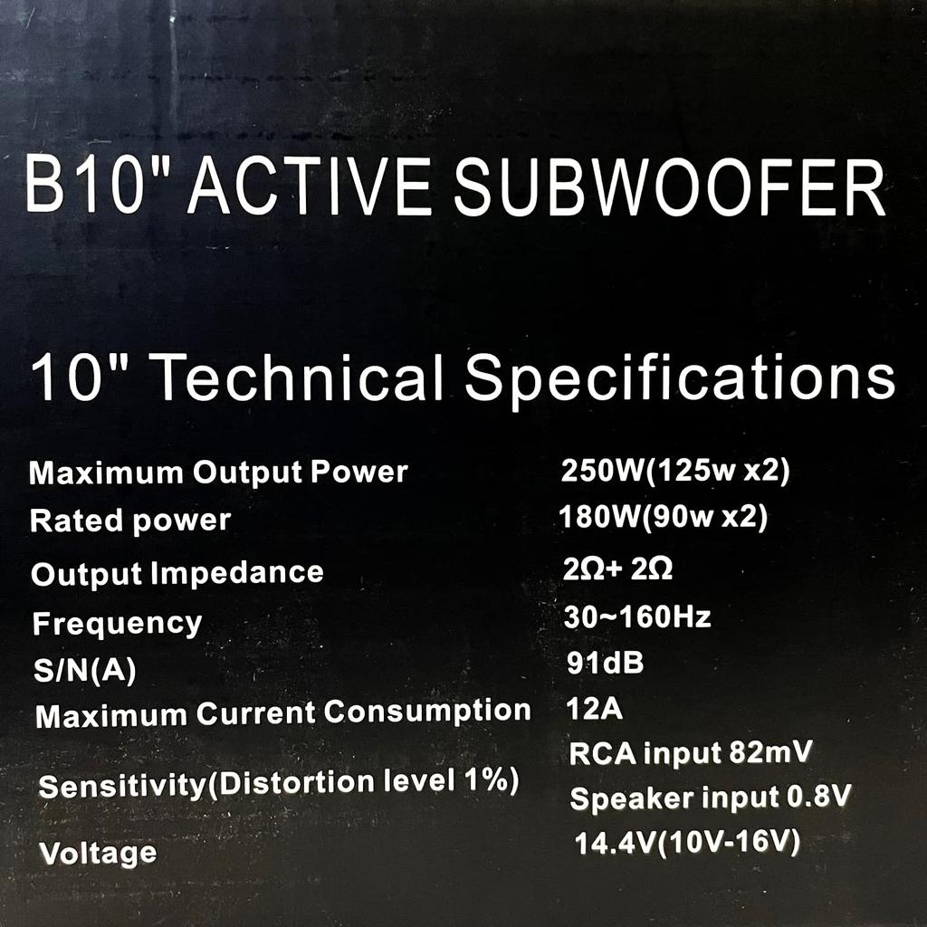 CGP 25cm Slim Subwoofer Subwoofer SUBWOOFER 10-inch (1 unit) YE-2117
