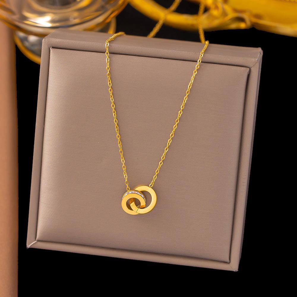 Elegant Titanium Steel Clavicle Necklace for Women - Trendy, Durable, and Fashionable