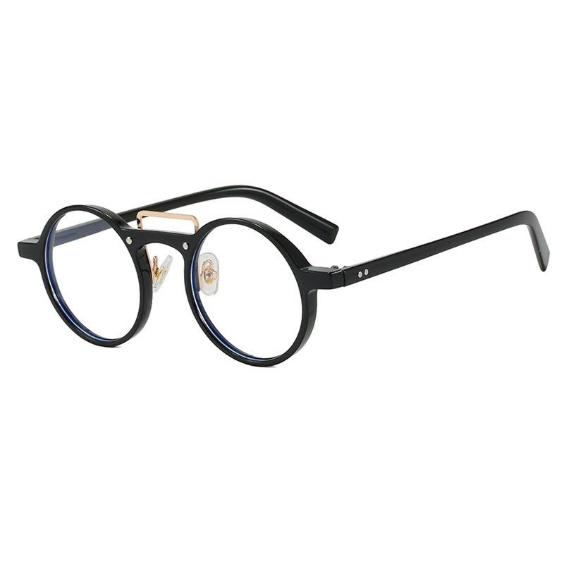 Y2K Trendy Vintage Sunglasses Men Women Hip Hop Accessories Designer Retro Round Small Frame Fashion Metal Steam Punk Eyeglasses