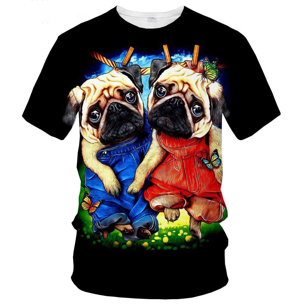 New Summer Hot Sale Dog Men's/women's Fashion Slim T-shirt 3D Print T-shirt Casual Top Kids Clothing