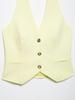 Spring 2025 European & American Women's Halter Neck Vest Top + Pants Set