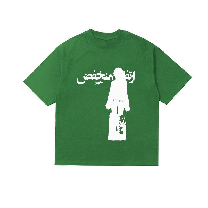 Short Sleeve Top Harajuku Cartoon Graphic Print Casual Hip Hop Unisex Clothes Y2K Cotton Tshirt High Street Loose ONeck Fashion