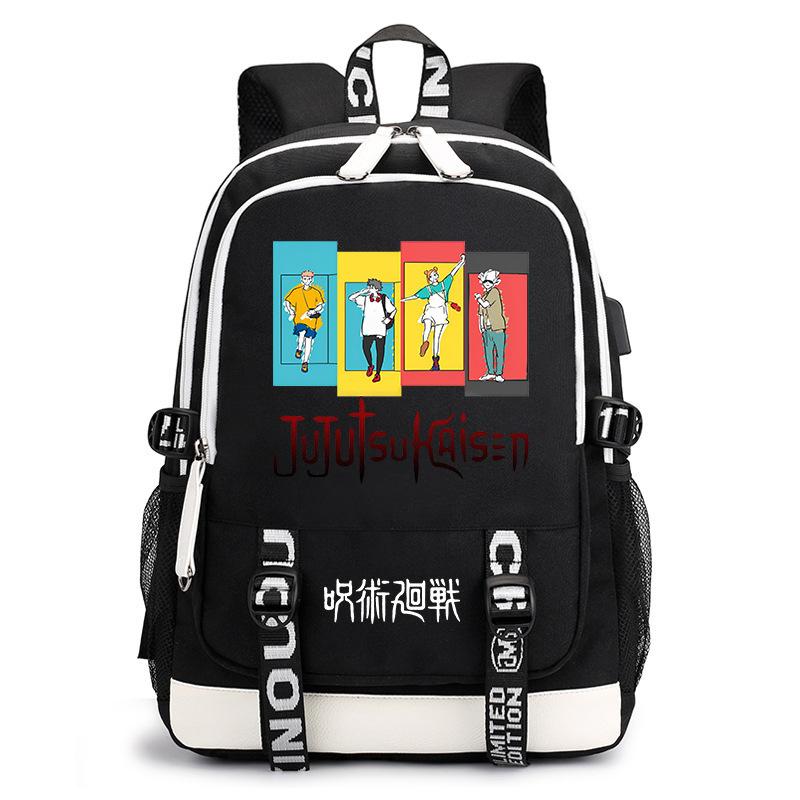 Day Mantra Return To War Anime School Bag Fashion Backpack Elementary School Students Large Capacity Backpack Burden Reduction Storage Bag