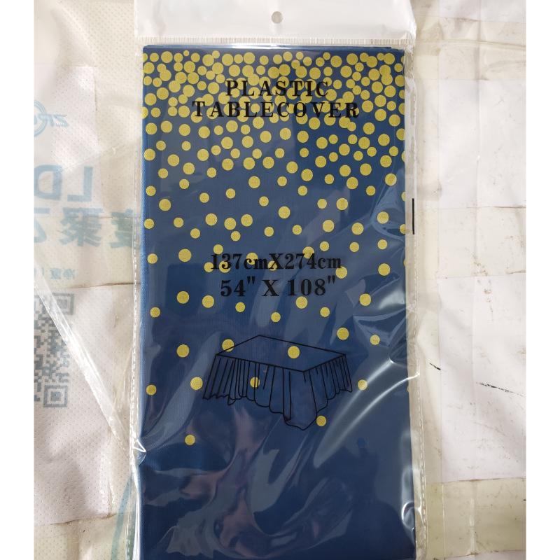 Polka Dot Disposable PEVA Plastic Party Tablecloth