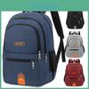Letter Style Minimalist Printed Backpack Outdoor Travel Bag Student Schoolbag