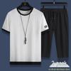 Men's Ice Silk Quick-Dry Summer T-Shirt & Shorts Set - Cool, Loose, Trendy, Casual Sportswear