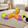 Breathable Pet Play Tunnel Three-Way Pet Playing Tube Funny Folding Cat Tunnel Toy  Playtime
