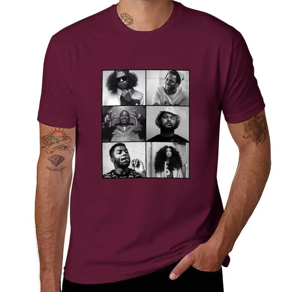 TDE - Kendrick, Ab-soul, Q, Jay Rock, Isaiah, SZA T-Shirt plain boys whites customs design your own men t shirt