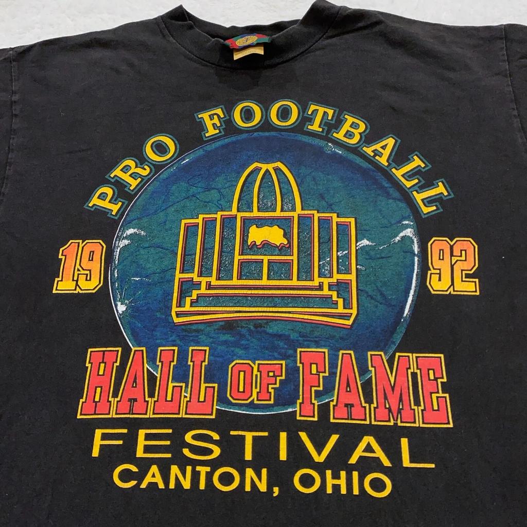 Vintage 1992 PRO FOOTBALL HALL OF FAME FESTIVAL CANTON OHIO T-Shirt XL Nfl 90s