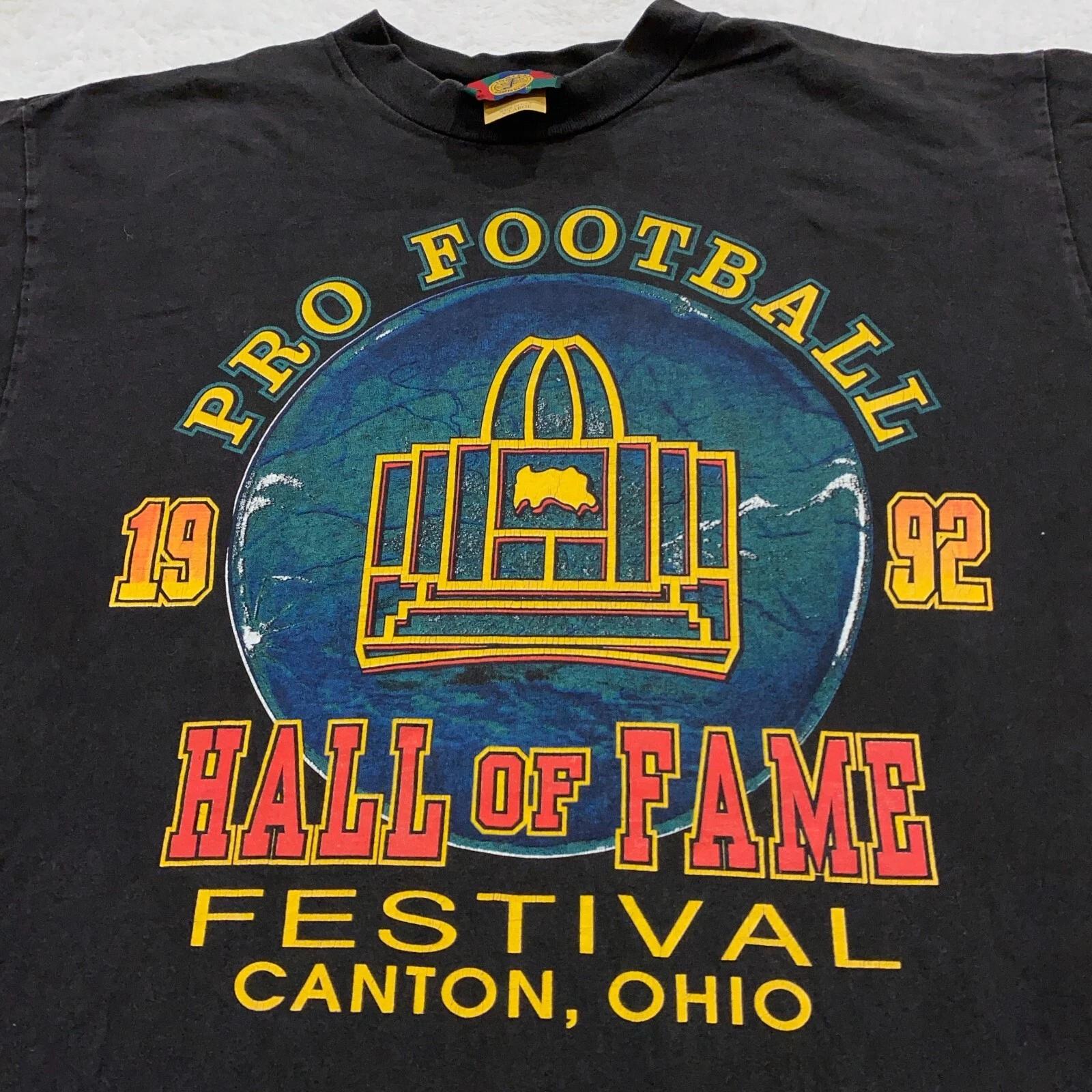 

винтажная футболка 1992 года Фестиваль Зала Славы Профессионального Футбола Кантон Огайо XL nfl 90-х M