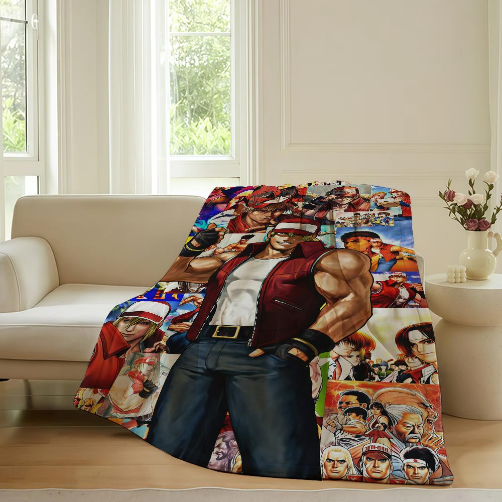 Game S Street F Fighter Blanket For Sofa Office Bed Plane Travel Sleep Read Relax Camping Soft And Warm