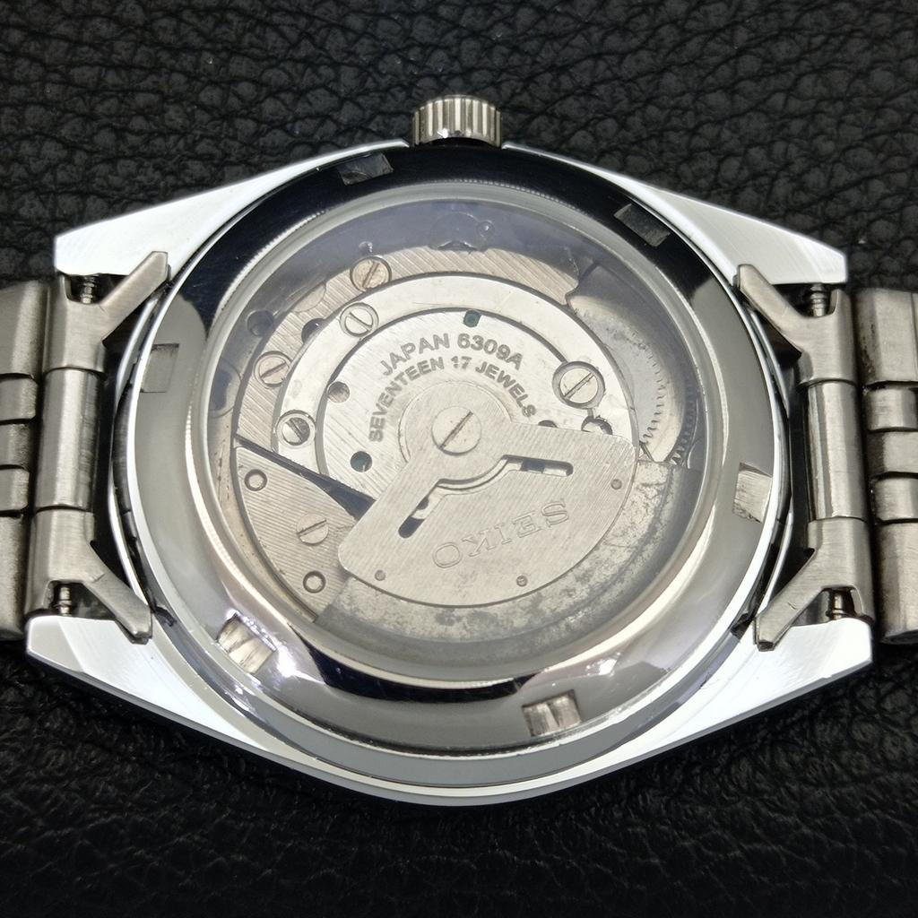 REFURBISHED SEIKO 5 AUTOMATIC 6309A VINTAGE JAPAN MENS GREEN WATCH a441281-4 Sk-a441281