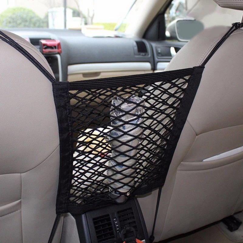 Motorcycle Cargo Net Polyester High Elastic Cargo Net with 4 Adjustable Hooks 360 Degree Rotatable Motorcycle Net Supplies